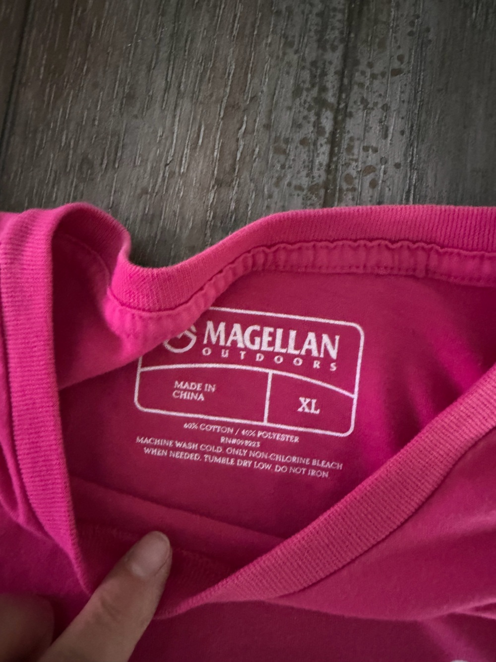 Magellan Outdoors Women’s Hot Pink Crewneck Tee - Picture 3 of 6